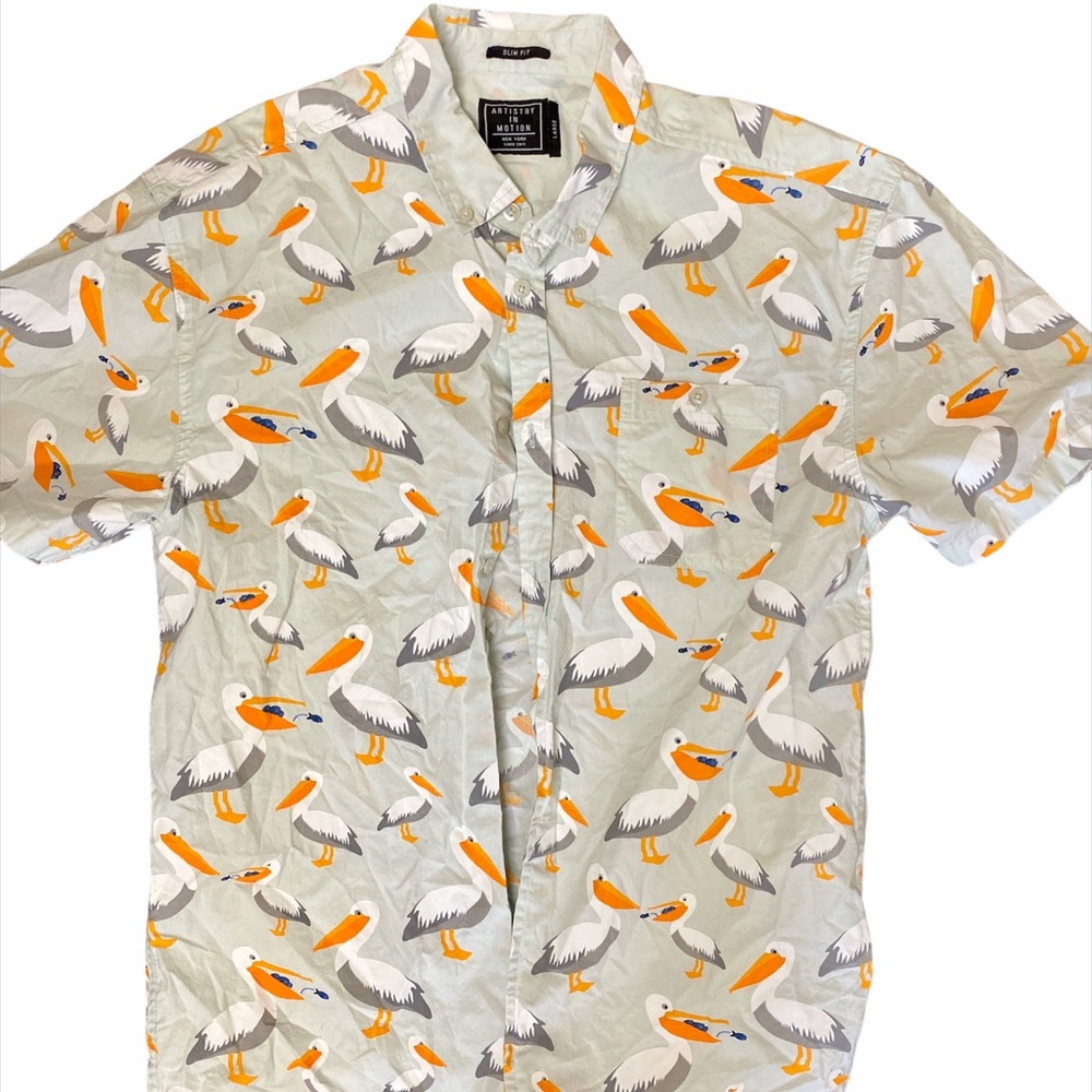 Artistry in Motion Men’s Button Down Shirt Large